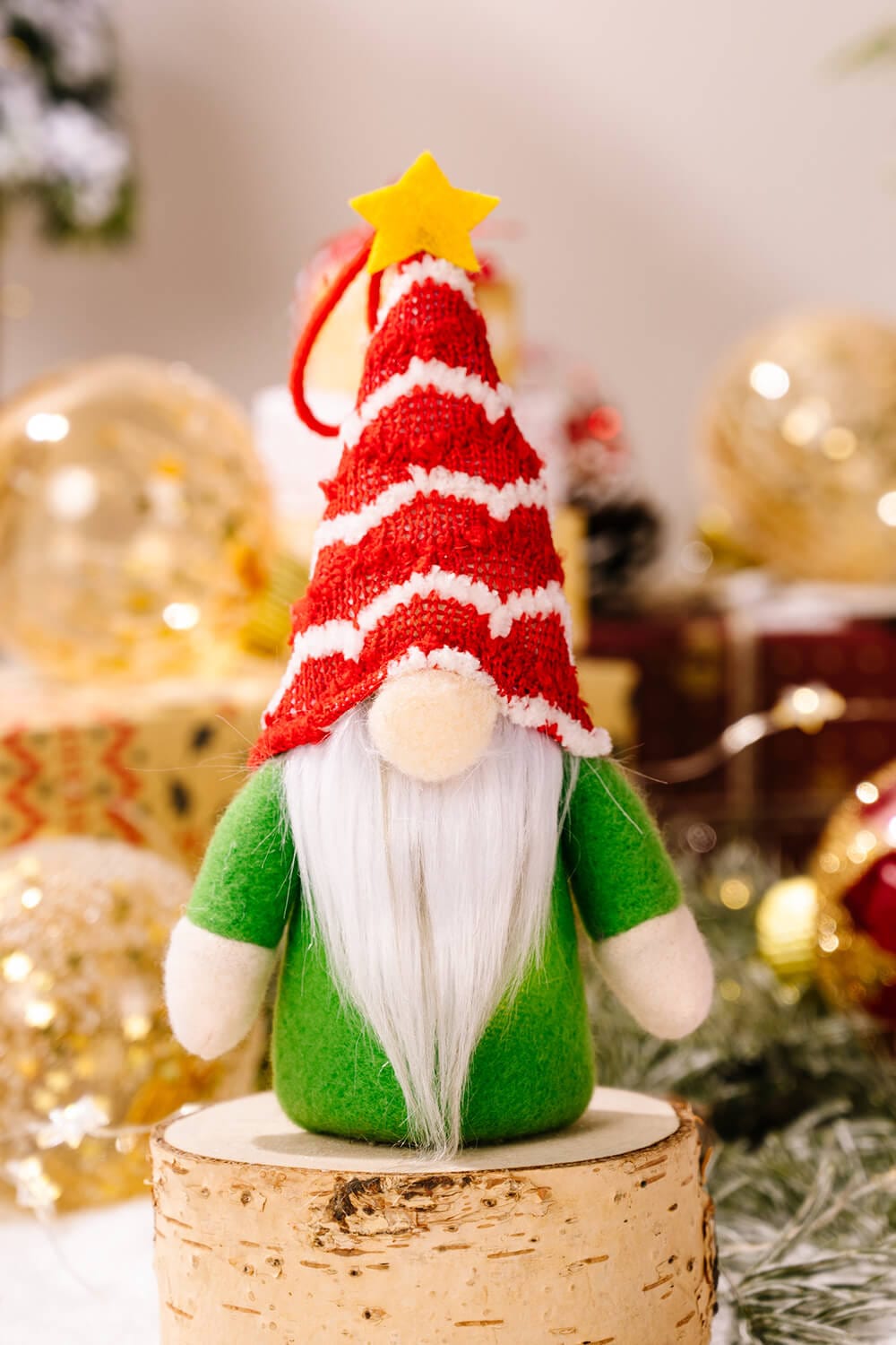 4-Pack Christmas Light-Up Faceless Gnome Hanging Widgets - Trendsi