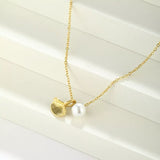 Pearl & Shell Pendant Necklace - Trendsi - Flyclothing LLC