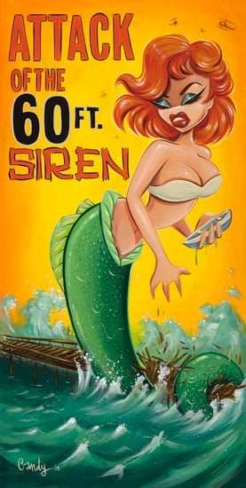 Black Market Art Company 60ft Siren Print - Black Market Art Company - Flyclothing LLC