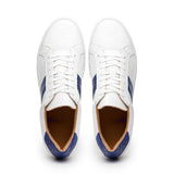 61-101-NVY OLYMPIAS Italian Calfskin and Crocodile Stripe, Navy - Zelli Italia - Flyclothing LLC