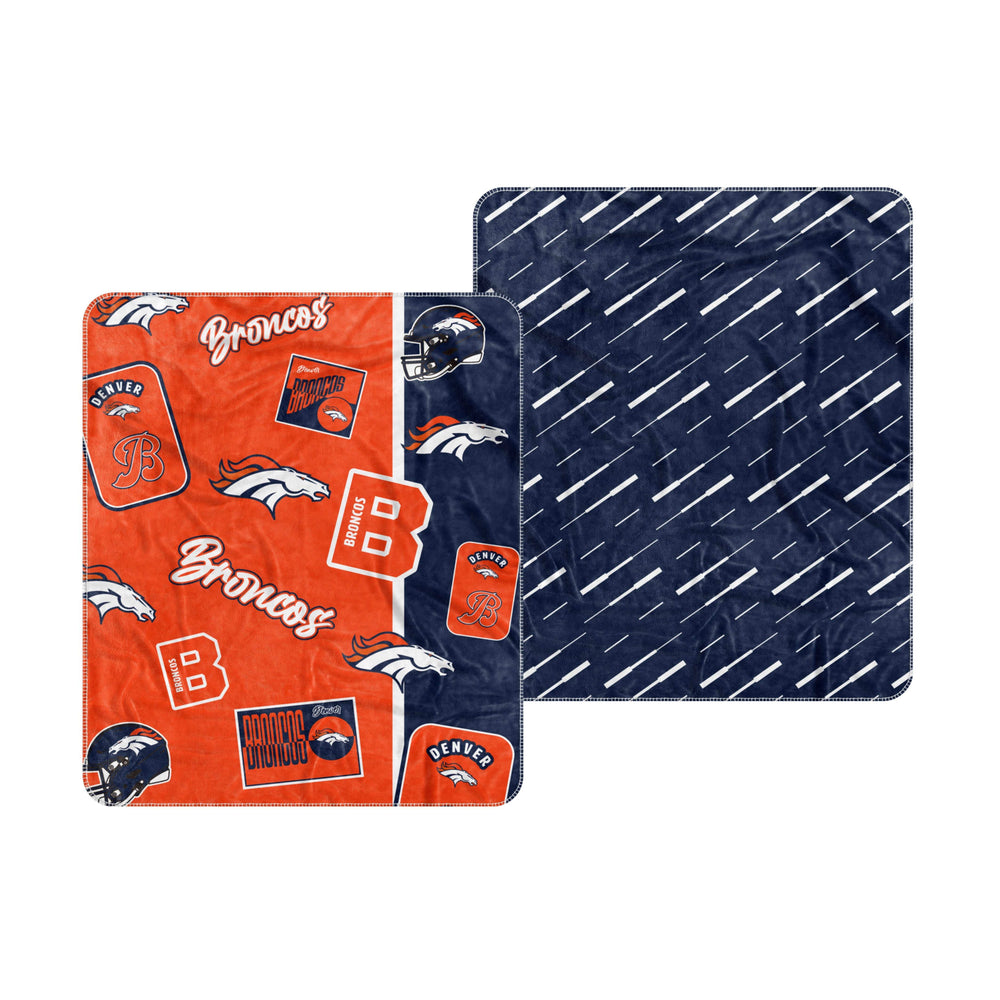 Denver Broncos Dream Weave Throw 50x60 - Logo Brands - Flyclothing LLC