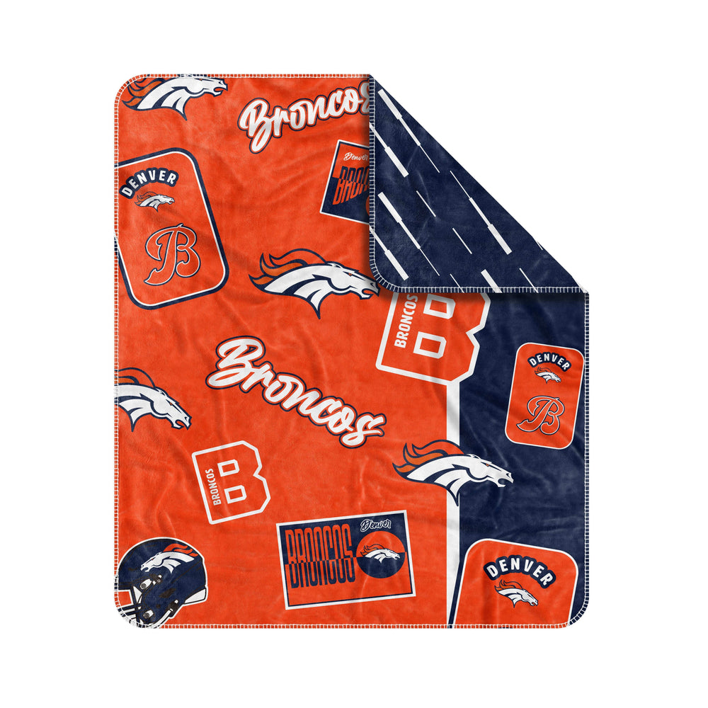 Denver Broncos Dream Weave Throw 50x60 - Logo Brands - Flyclothing LLC