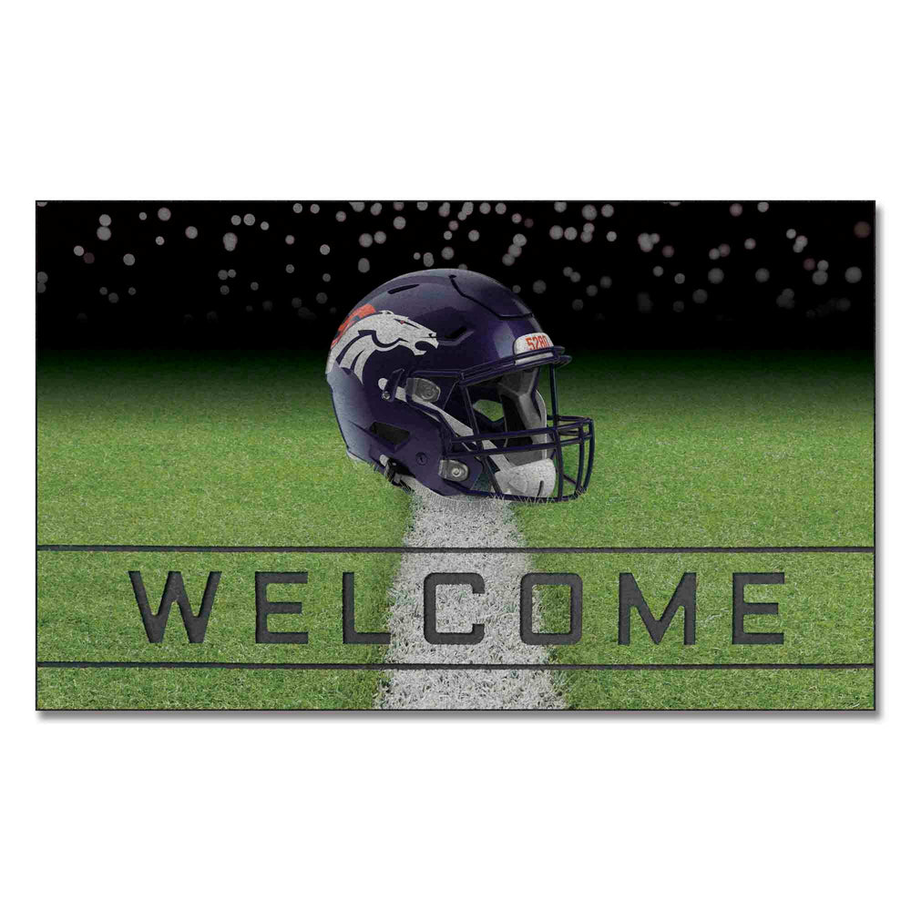 NFL - Denver Broncos Crumb Rubber Door Mat - Logo Brands - Flyclothing LLC