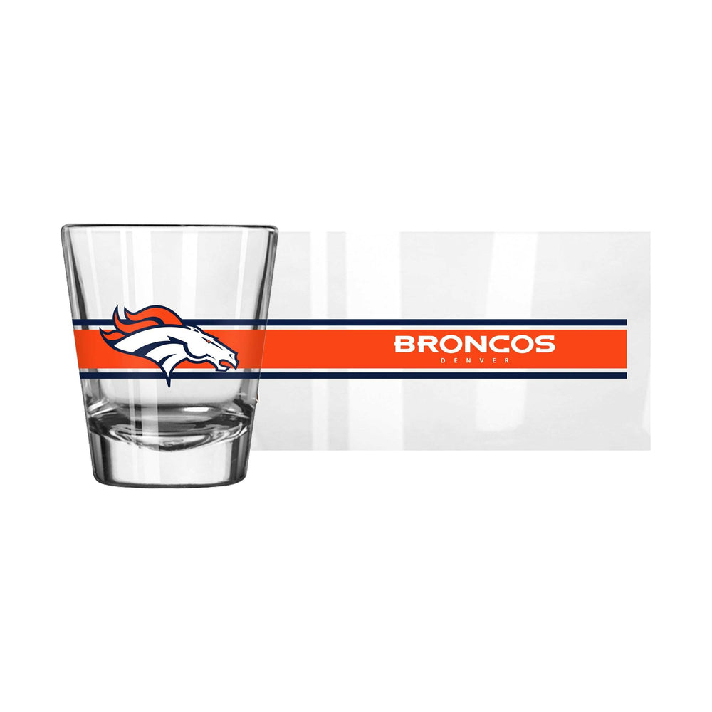 Denver Broncos 2oz Stripe Shot Glass - Logo Brands - Flyclothing LLC