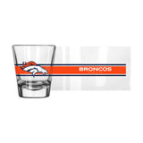 Denver Broncos 2oz Stripe Shot Glass - Logo Brands - Flyclothing LLC