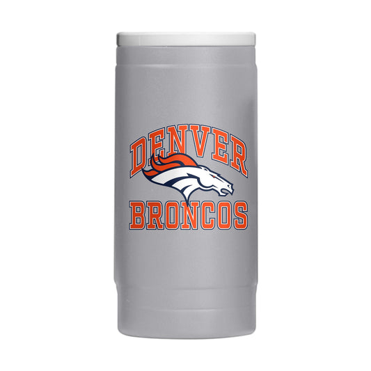 Denver Broncos 12oz Athletic Powdercoat SlimCan Coolie - Logo Brands - Flyclothing LLC