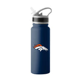 Denver Broncos Logo 25oz Stainless Single Wall Flip Top Bottle - Logo Brands - Flyclothing LLC