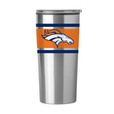 Denver Broncos Stripe 20 oz Fusion Tumbler - Logo Brands - Flyclothing LLC