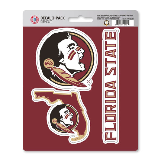 Florida State Seminoles 3 Piece Decal Sticker Set - Florida State