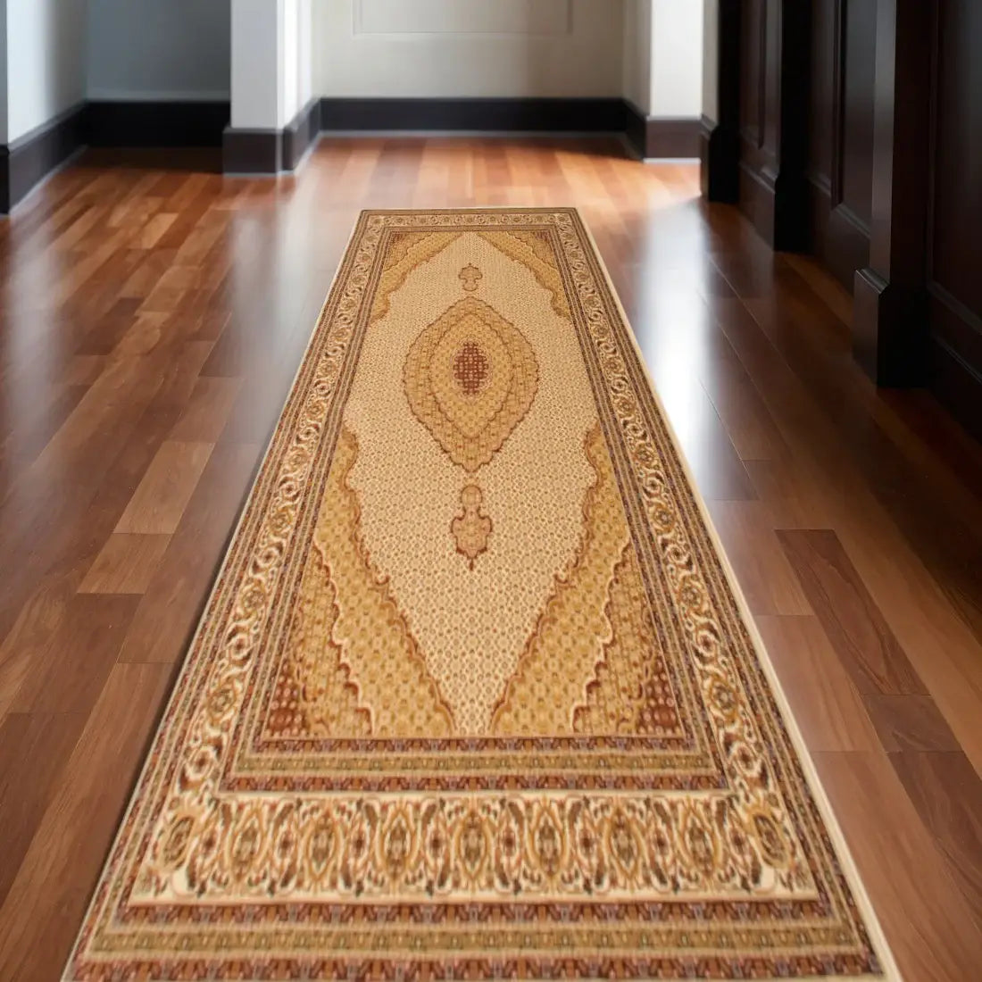11' Beige And Cream Moroccan Runner Rug - Homeroots - Flyclothing LLC