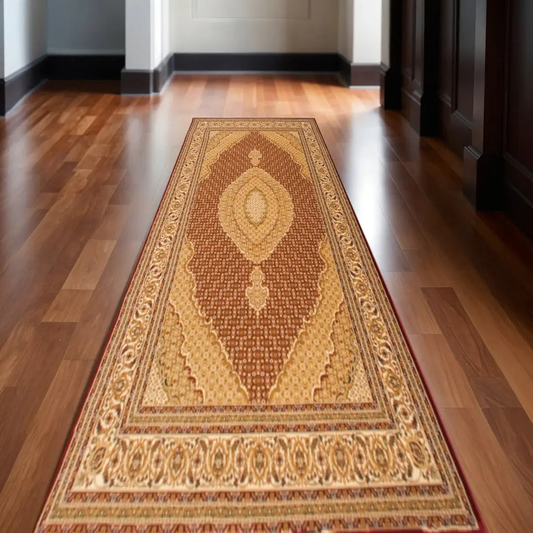 18' Red And Beige Moroccan Runner Rug - Homeroots - Flyclothing LLC