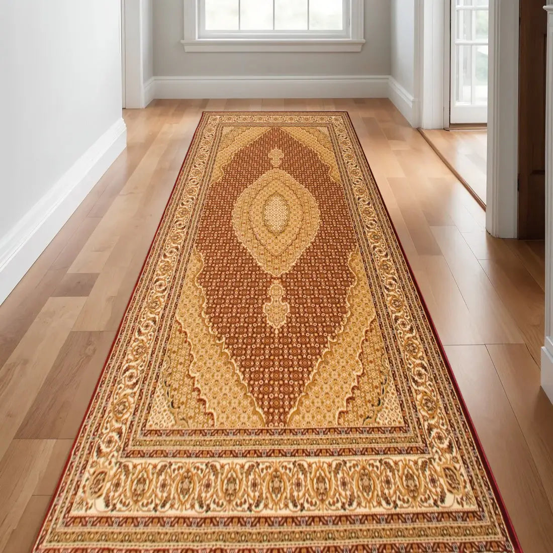 14' Red And Beige Moroccan Runner Rug - Homeroots - Flyclothing LLC