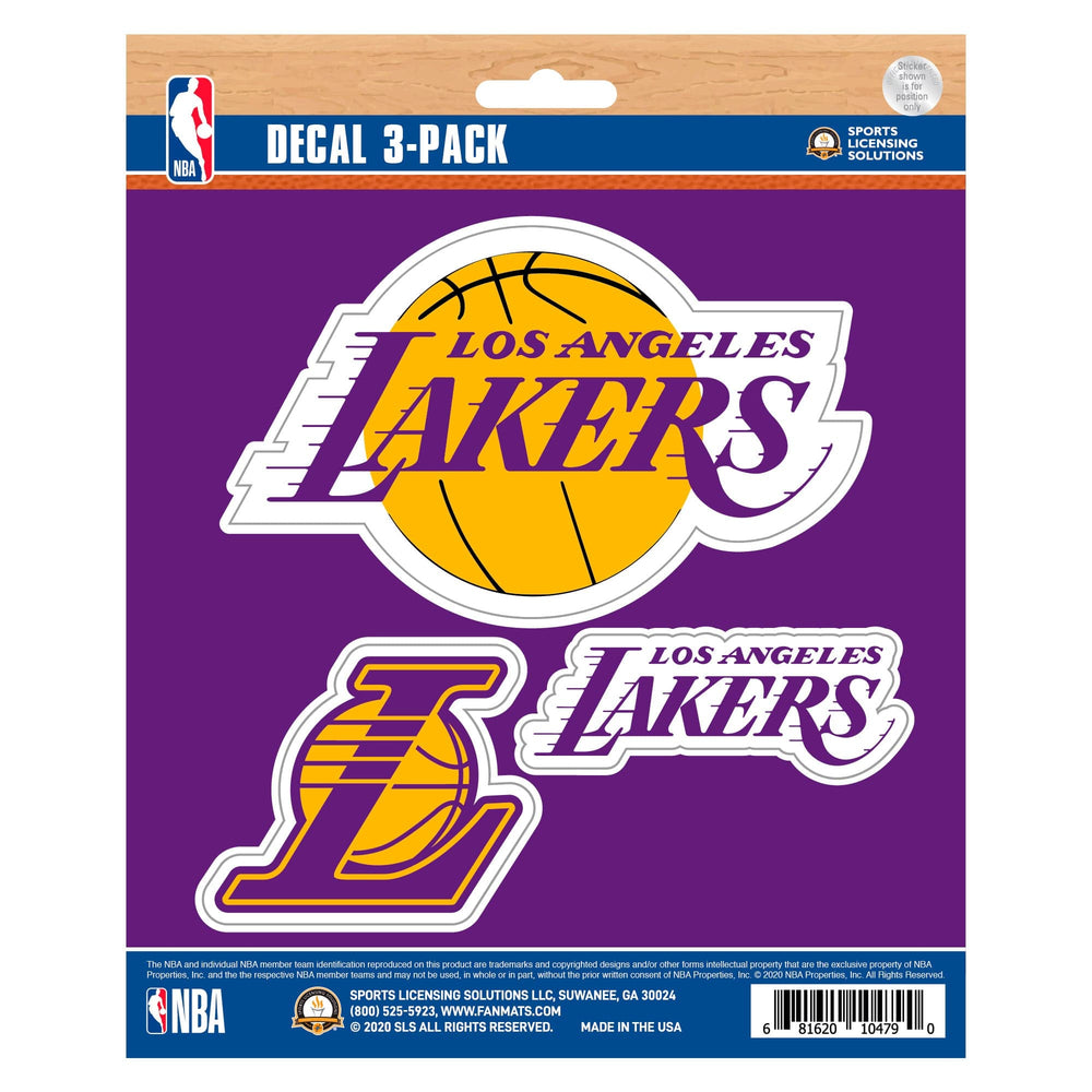 Los Angeles Lakers 3 Piece Decal Sticker Set - Los Angeles Lakers