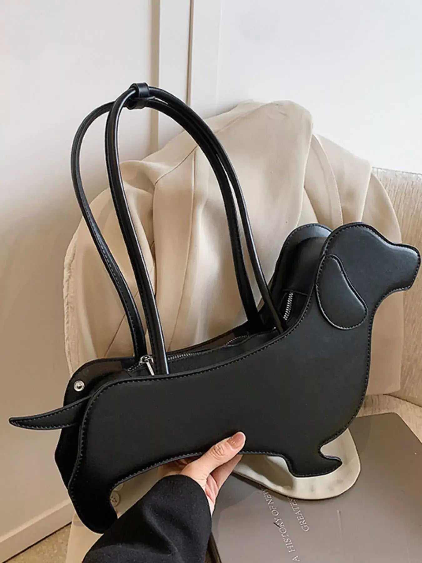 Dachshund Shaped Shoulder Bag - Trendsi - Flyclothing LLC