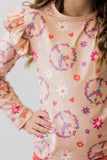 SALE Flower Child L/S Ruffle Tee - Mila & Rose ®