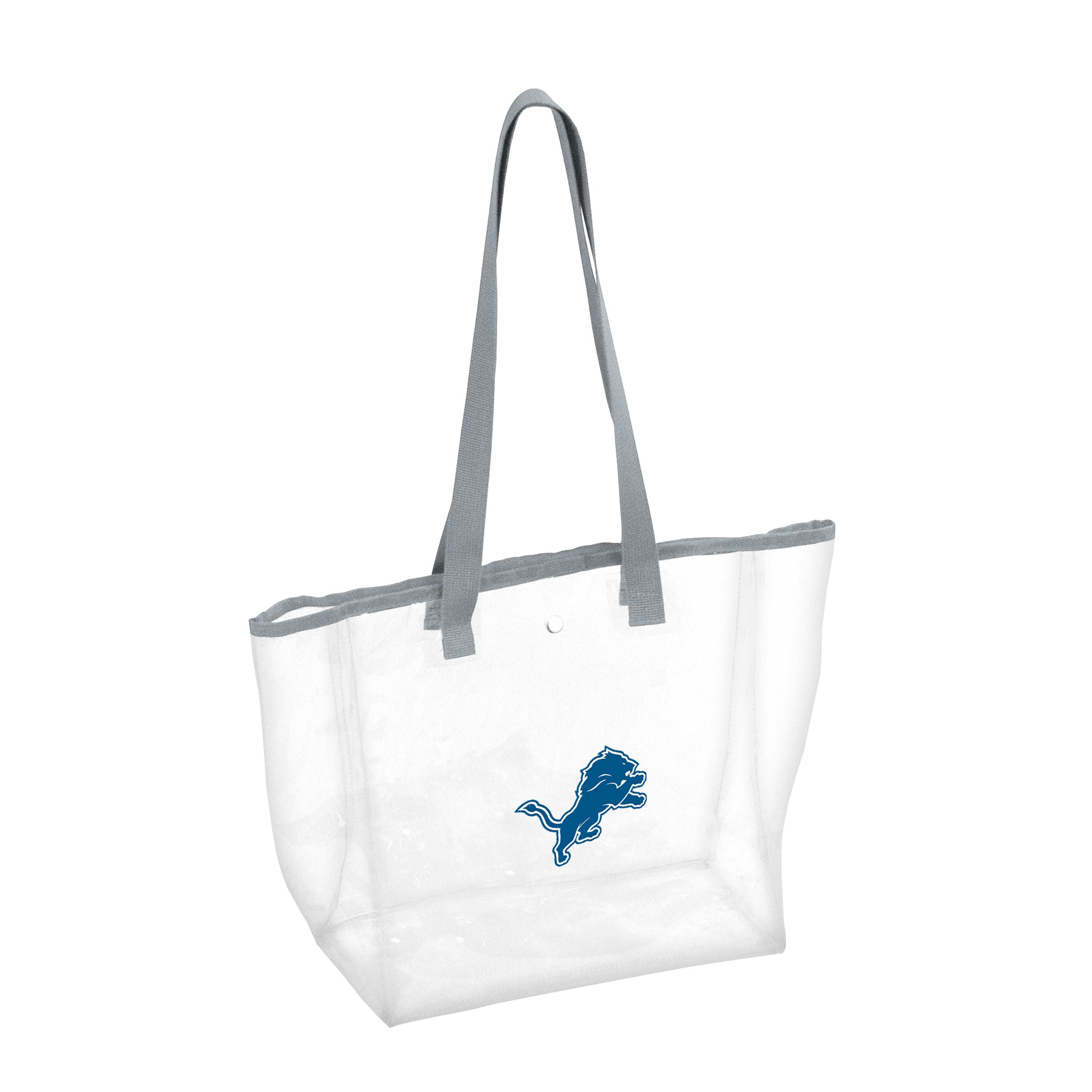 Detriot Lions Gray Clear Tote - Logo Brands - Flyclothing LLC