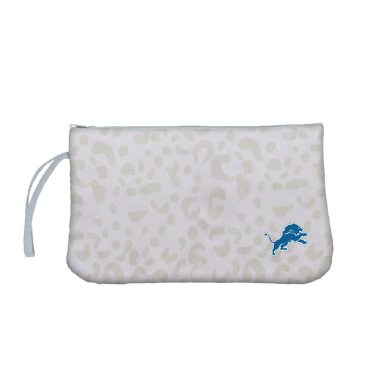 Detroit Lions Leopard Print Wristlet - Logo Brands - Flyclothing LLC