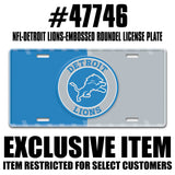 NFL - Detroit Lions Embossed Roundel License Plate
