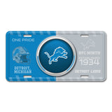 NFL - Detroit Lions Embossed Metal License Plate - Logo Brands - Flyclothing LLC