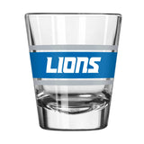 Detroit Lions 2oz Stripe Shot Glass - Logo Brands - Flyclothing LLC