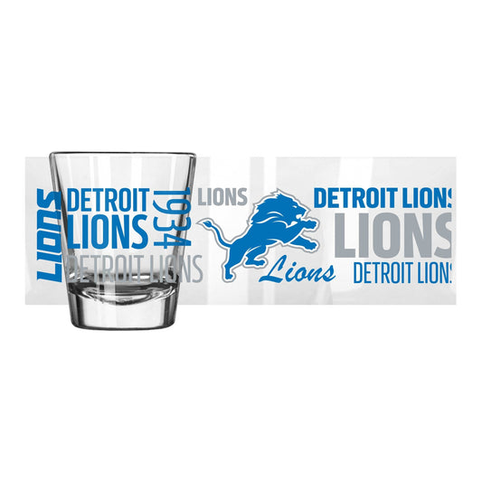 Detroit Lions 2oz Spirit Shot Glass - Logo Brands - Flyclothing LLC