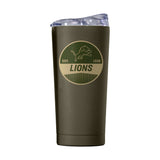 Detroit Lions 20oz Badge Powder Coat Tumbler - Logo Brands - Flyclothing LLC