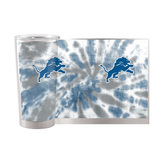 Detroit Lions 20oz Tie Dye Stainless Steel Tumbler - Logo Brands - Flyclothing LLC