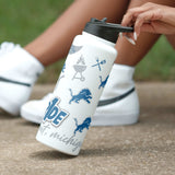 Detroit Lions 34oz Native Quencher Bottle - Logo Brands - Flyclothing LLC