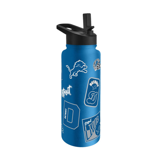 Detroit Lions 34oz Dreamweave Quencher Bottle - Logo Brands - Flyclothing LLC