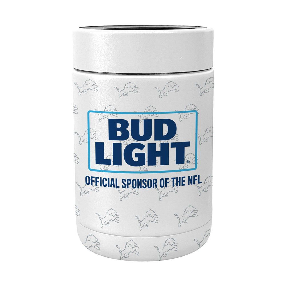 Detroit Lions Budlight Powder Coat Coolie - Logo Brands - Flyclothing LLC
