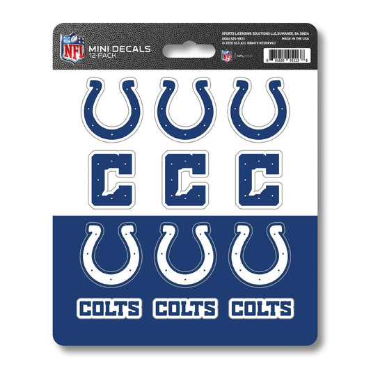 Indianapolis Colts 12 Count Mini Decal Sticker Pack - Indianapolis Colts