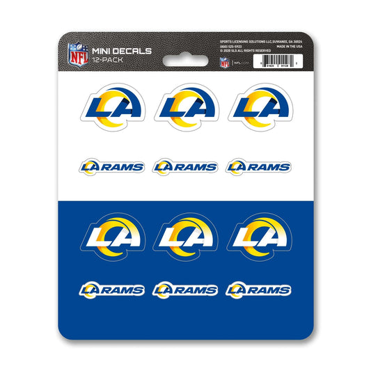 Los Angeles Rams 12 Count Mini Decal Sticker Pack - Los Angeles Rams