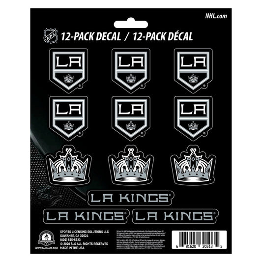 Los Angeles Kings 12 Count Mini Decal Sticker Pack - Los Angeles Kings