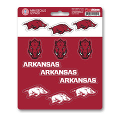 Arkansas Razorbacks 12 Count Mini Decal Sticker Pack - Arkansas