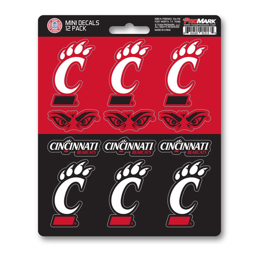 Cincinnati Bearcats 12 Count Mini Decal Sticker Pack - Cincinnati