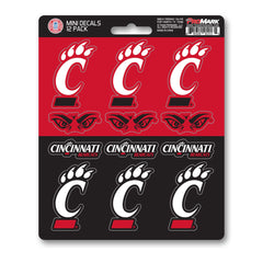 Cincinnati Bearcats 12 Count Mini Decal Sticker Pack - Cincinnati