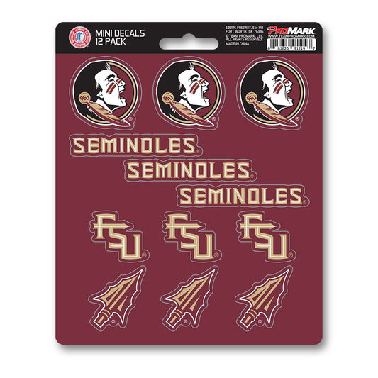 Florida State Seminoles 12 Count Mini Decal Sticker Pack - Florida State