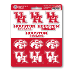Houston Cougars 12 Count Mini Decal Sticker Pack - Houston