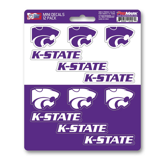 Kansas State Wildcats 12 Count Mini Decal Sticker Pack - Kansas State