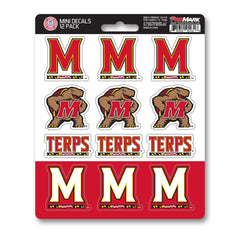 Maryland Terrapins 12 Count Mini Decal Sticker Pack - Maryland