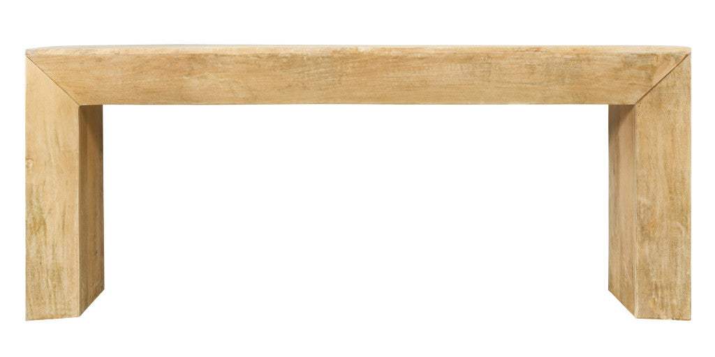 72" Natural Solid Wood Distressed Frame Console Table - HomeRoots - Flyclothing LLC