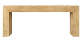 72" Natural Solid Wood Distressed Frame Console Table - HomeRoots - Flyclothing LLC