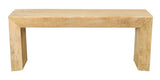 72" Natural Solid Wood Distressed Frame Console Table - HomeRoots - Flyclothing LLC