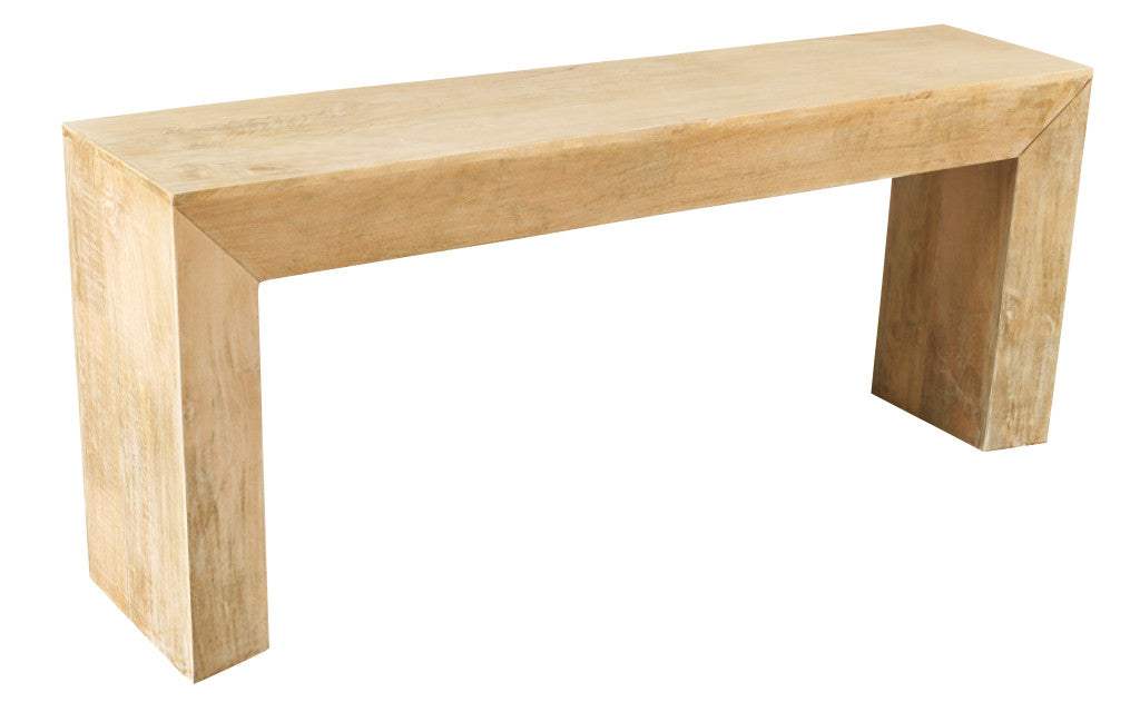 72" Natural Solid Wood Distressed Frame Console Table - HomeRoots - Flyclothing LLC
