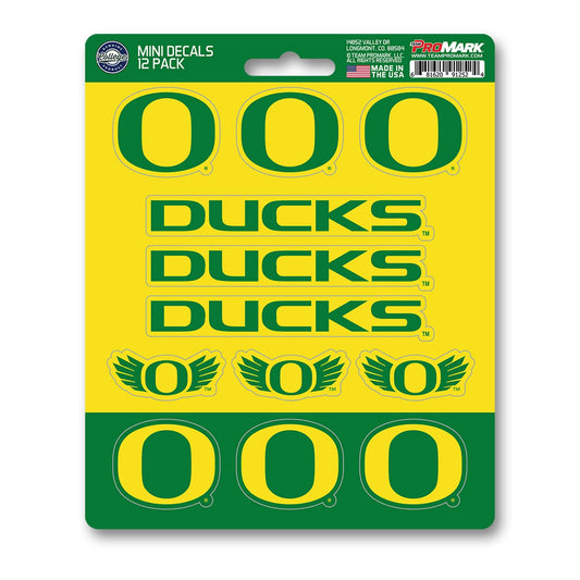 Oregon Ducks 12 Count Mini Decal Sticker Pack - Oregon