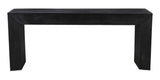 72" Charcoal Solid Wood Distressed Frame Console Table - HomeRoots - Flyclothing LLC