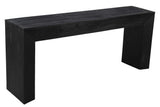 72" Charcoal Solid Wood Distressed Frame Console Table - HomeRoots - Flyclothing LLC