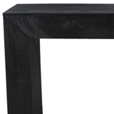 72" Charcoal Solid Wood Distressed Frame Console Table - HomeRoots - Flyclothing LLC