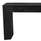 72" Charcoal Solid Wood Distressed Frame Console Table - HomeRoots - Flyclothing LLC