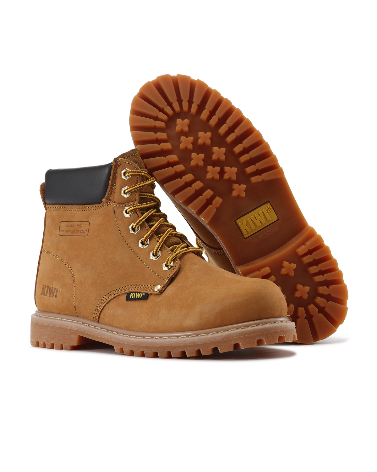 Kiwi Premium Wheat Nubuck 6" Water Resistant Work Boots [61100] - Kiwi - Flyclothing LLC